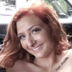 Teen Redhead Fucked To Orgasm In Car By Uber Driver, POV